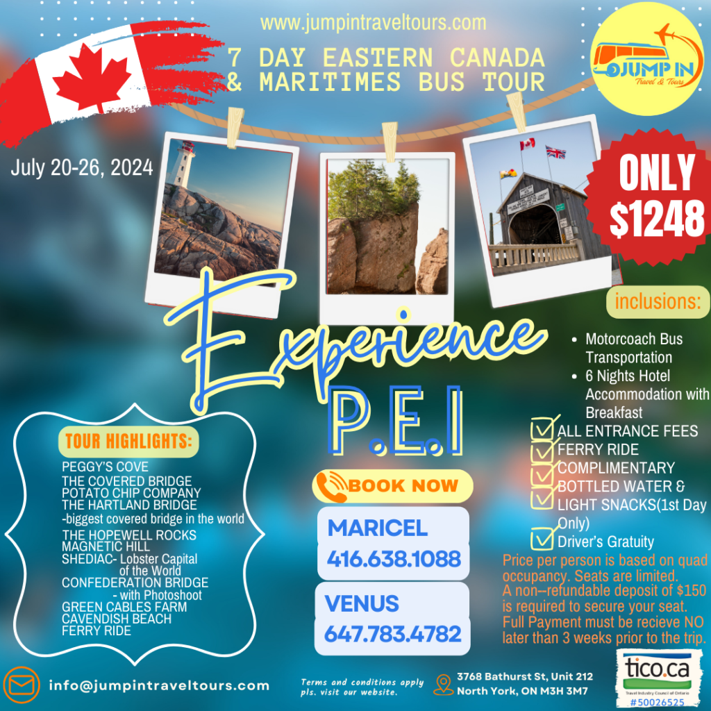 EASTERN CANADA & MARITIME TOUR